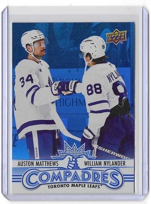 2025-26 Upper Deck Series 1 Hockey Compadres MATTHEWS / NYLANDER #CM-3