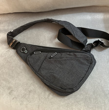 Lightweight Anti-Theft Crossbody Chest Bag Unisex Multifunctional Outdoor Grey