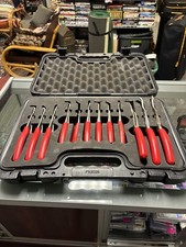 Snap-on Srpcr112 12 Pc. Snap Ring Pliers Set Wfoam Padded Case Blac Cln074655