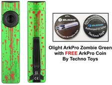 Olight ArkPro Class 3R Zombie Green, 1500 L, 205M, 4 Lights, 7 Config, FREE Coin