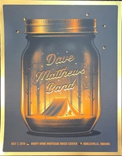 Dave Matthews Band Poster 7/7/18 Noblesville IN Signed & Numbered