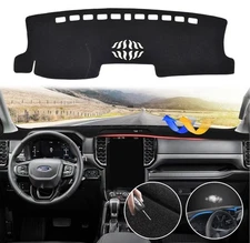 For Ford Ranger 2024-2025 Car Non-slip Leather Dash Cover Dash Carpet Dash Mat