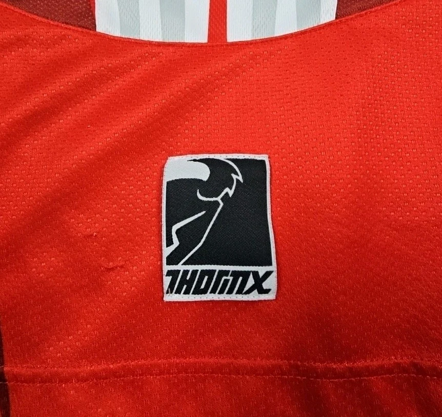 Vintage THOR Jersey Shirt Mens MED Red White MX Motocross Racing Y2K Moto - Image 4 of 4
