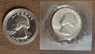 Lot Of 2 1976-S 40% Silver Bicentennial Quarters One BU One Proof
