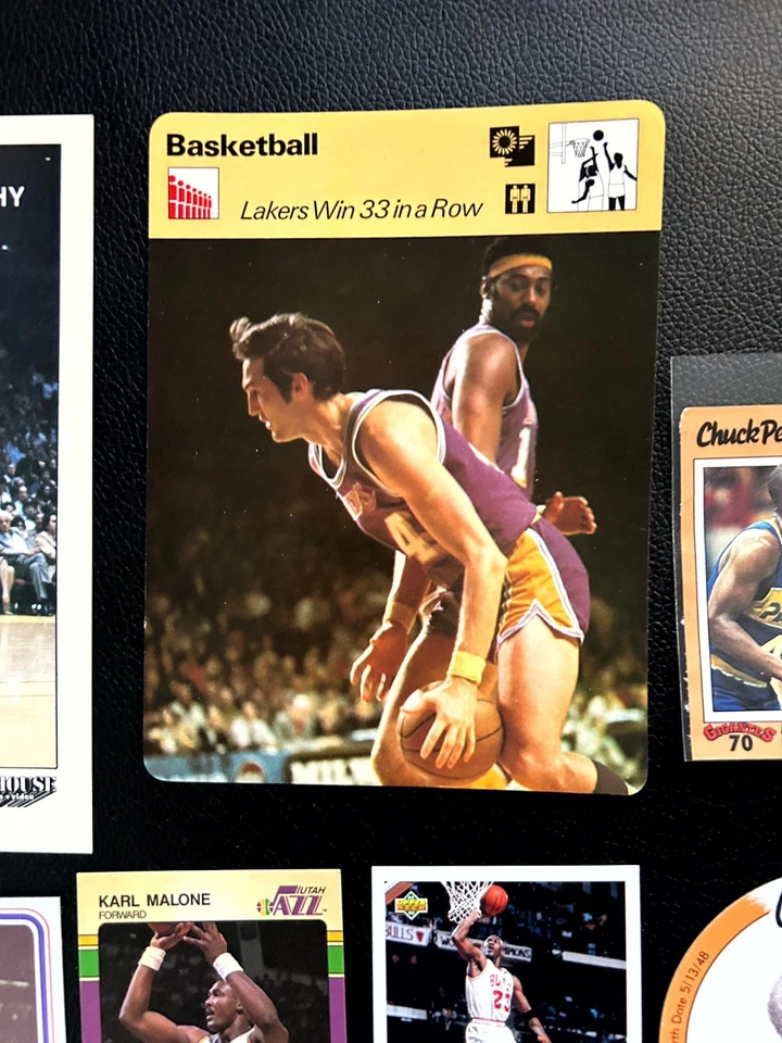 Vintage Basketball Lot Shaq Rookie, 1982 James Worthy BASF, 1989 Gigantes NBA - Image 4 of 4