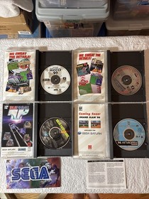 Saga Saturn Sports Bundle, World Series Baseball,Tennis, Hockey, Soccer TESTED