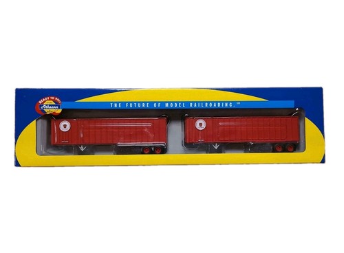 Paquete de 2 remolques de poste exterior Athearn 70950 Pennsylvania 40' HO PRR TrucTrain  | Condition: New