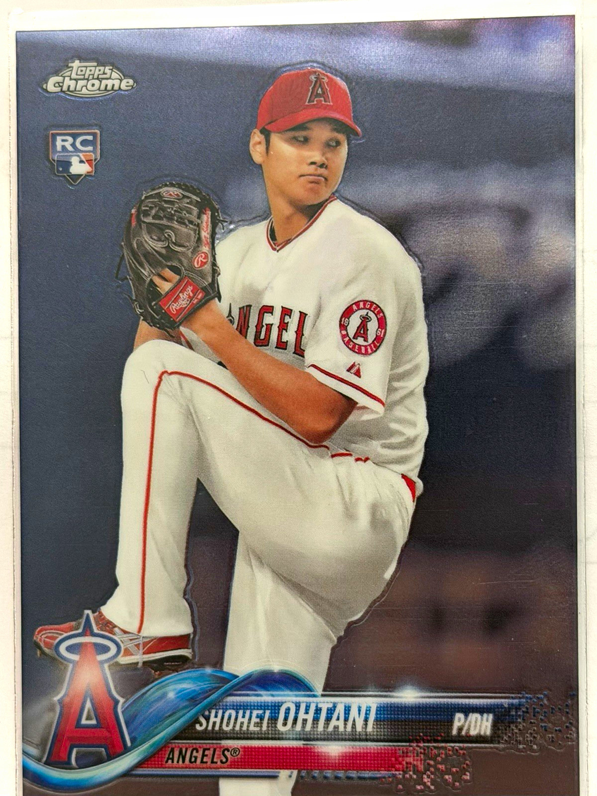 Topps 2018 Topps Chrome Shohei Ohtani RC Rookie #150 Base White Jersey