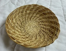 Vintage Woven Round Small Basket, Tohono O’odham Papago Native American