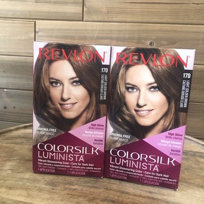 (2) Revlon Colorsilk Luminista, Permanent Hair Color - 170 Light Golden Brown
