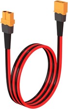 10AWG 2FT XT60 Extension Cable, Female to Male Connector for RC Battery, Solar P
