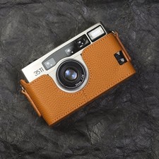 For Nikon 35Ti Camera Bag Leather Dock Case Base Protection Cover Shell black