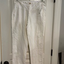 GAP Cream Ankle Pants size 6 girlfriend chino