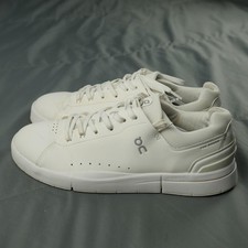 On Running The Roger Shoes Mens Size 13 White Court Tennis CloudTec Sneakers