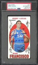 1969 TOPPS #45 JERRY LUCAS PSA AUTHENTIC AUTO 10
