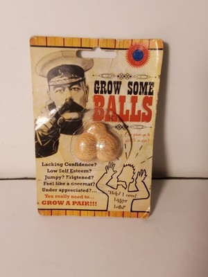 Grow Some Balls Adult Novelty Gag Gift Joke Toy   Open Package Funny Desk Item