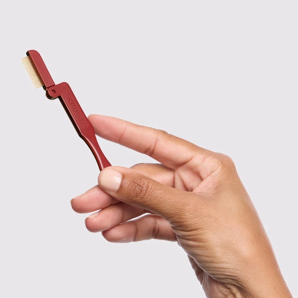 Juego de regalo de pestañas rosa vintage Tweezerman - rizador y pinza de pestañas, todas las formas de ojos Foto 3 de 4