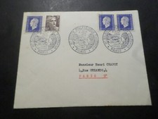 MARCOPHILIE FRANCE 1950 CACHET TEMPORAIRE SALON PHILATELIQUE PARIS, timbres