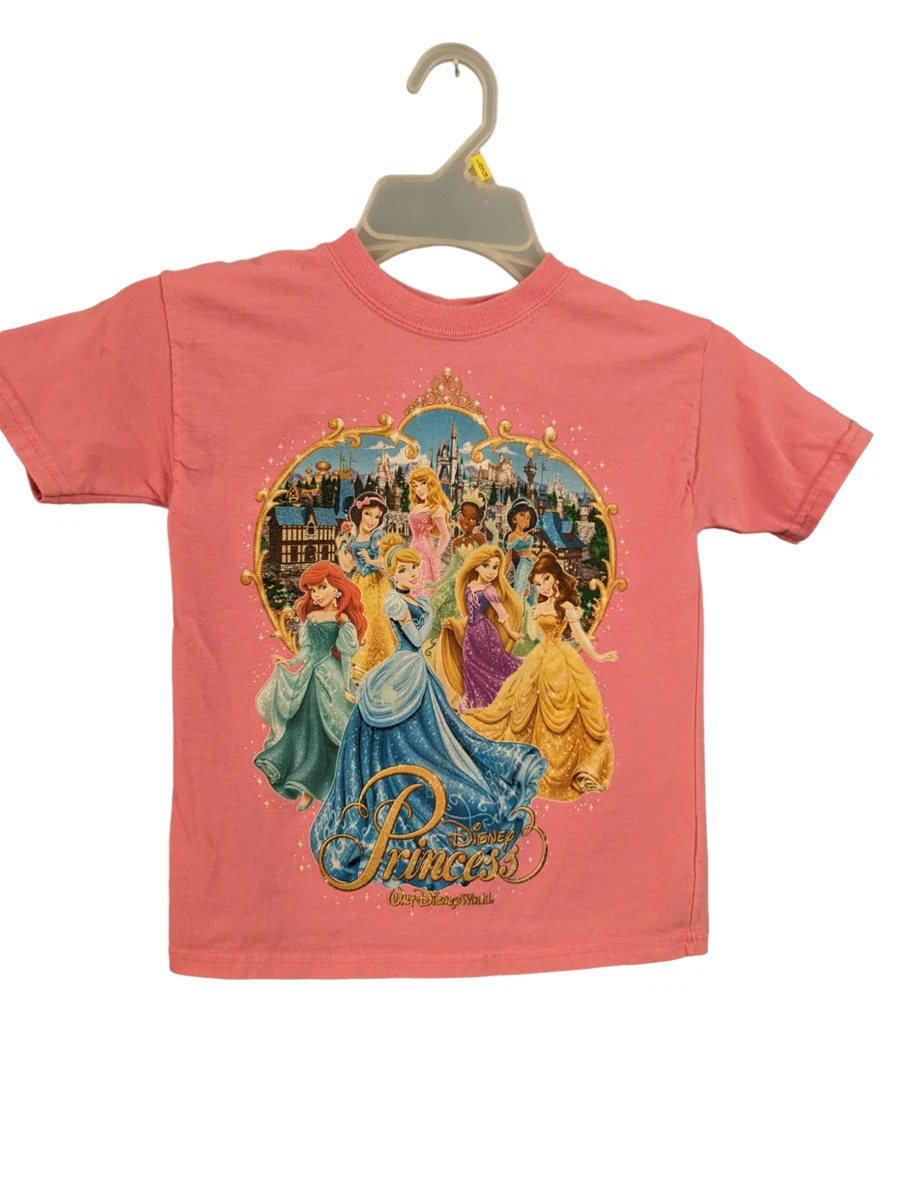 Disney Princess Shirt XS (2-4) Walt Disney World - Pink - Signature on Back