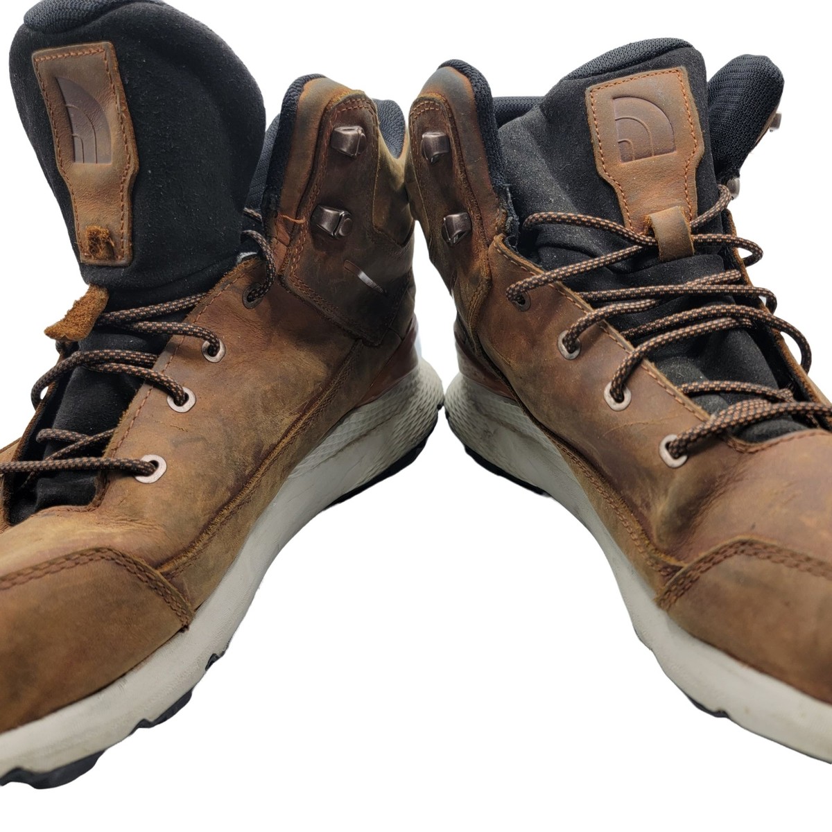 The North Face Mens 14 Vals Brown Mid Leather Waterproof 