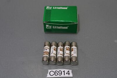 5 xKLK-3 - LITTELFUSE 3A AMP 600V SCHNELL WIRKENDE MITTELSICHERUNG - NEU (C6914-