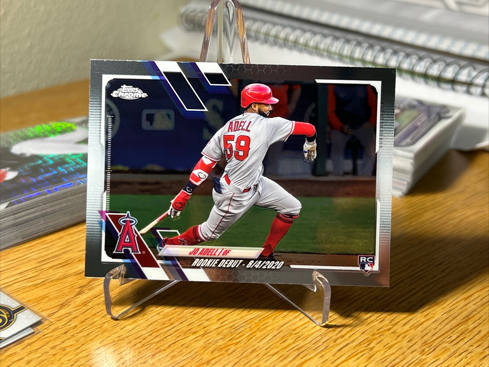 2021 Topps Chrome Update Jo Adell #USC40 Rookie Debut RC Angels