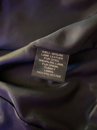 Wow! NWT 800$ Katherine Kelly Jacket Size S lamb Leather (few scratches on back) - Picture 8 of 12