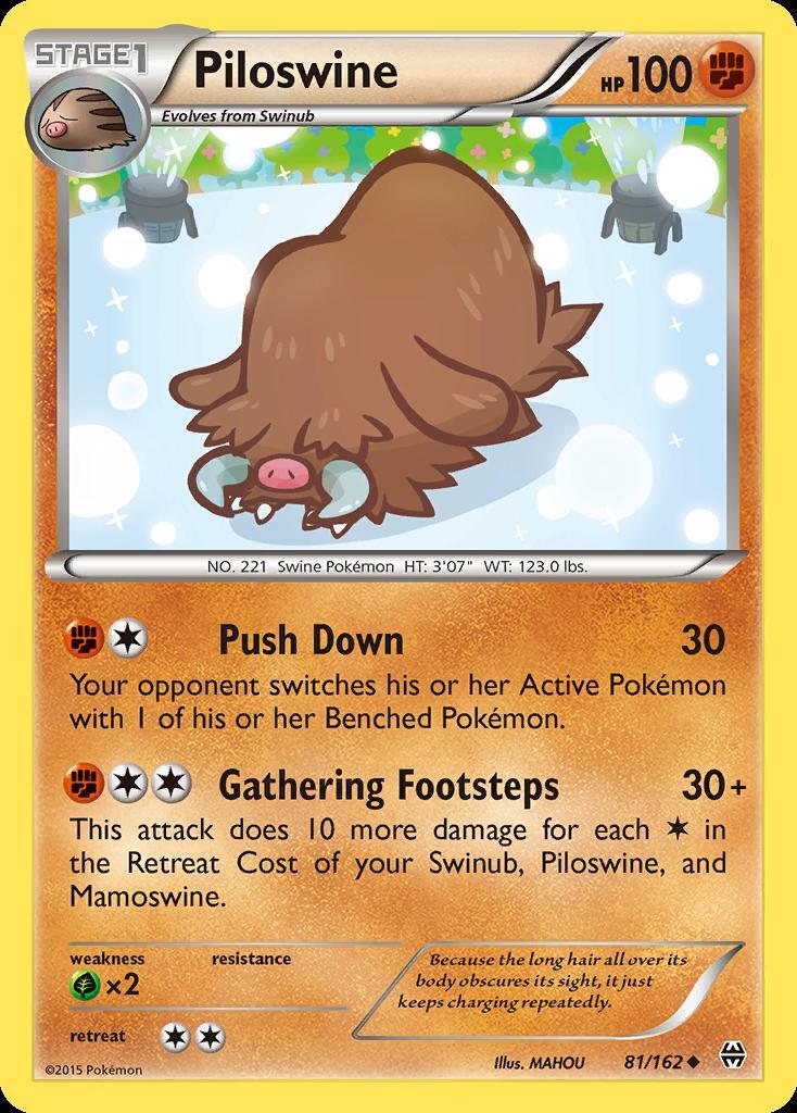 Pokemon Piloswine (81/164) BREAKthrough LP