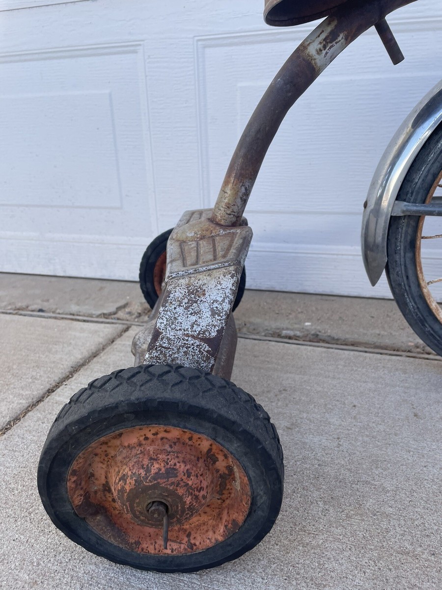 Vintage Deco Style Tricycle Lovely Antique Patina | eBay
