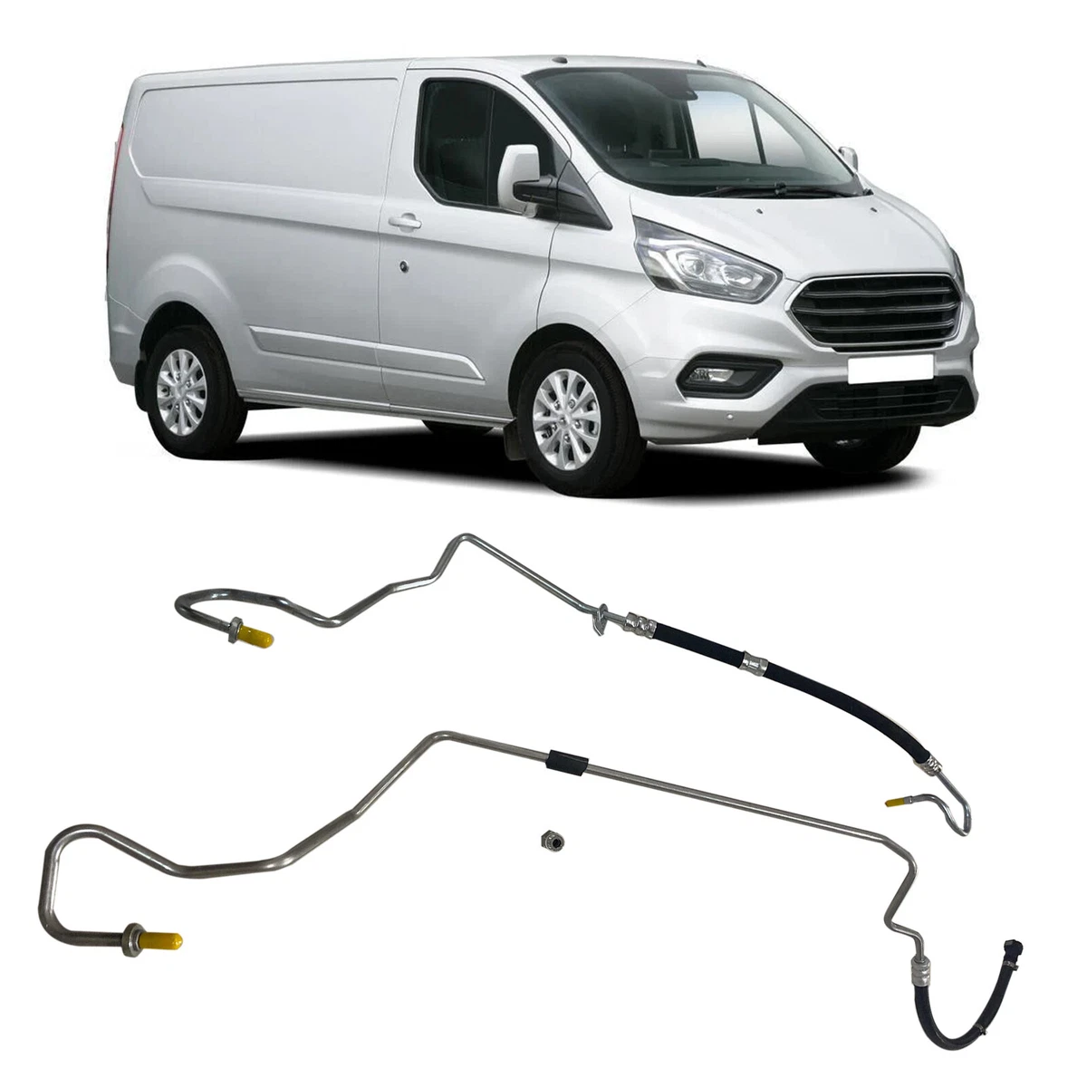 Power Steering Pipe High & Low Kit for Ford Transit Custom 2.2L 