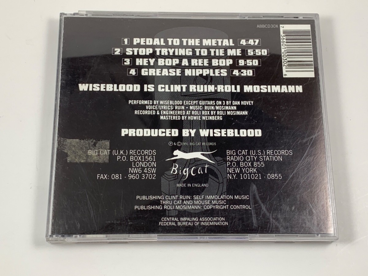 Rare/OOP Wiseblood Pedal To The Metal PTTM CD Clint Ruin (J.G.