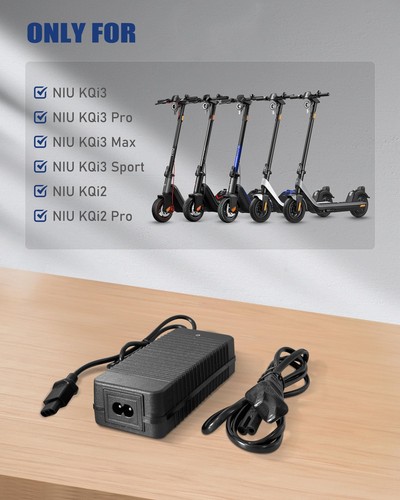 53.5V 2A Scooter Charger for NIU KQi Air/KQi3/KQi3 Pro/KQi3 Max/KQi3 Sport/KQ... - Photo 2 sur 7