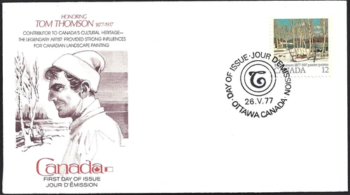 🍁Canada  #733    "TOM THOMSON PAINTING"     Brand New 1977  Fleetwood Cover