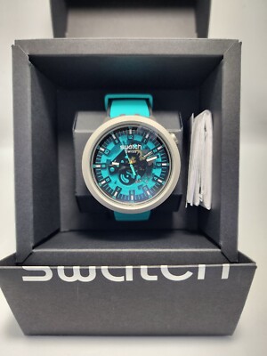 Swatch BIG BOLD IRONY MINT TRIM SB07S111 Swiss Made New | eBay