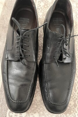 JOHNSTON & MURPHY Mens XC4 System Black Oxford Sheepskin  display picture 1