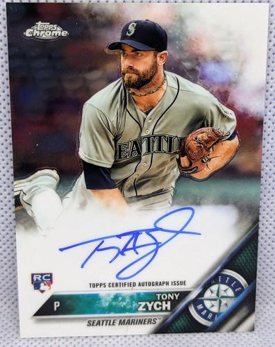 TONY ZYCH 2016 Topps Chrome Rookie Autographs #RA-TZ AUTO Seattle MARINERS