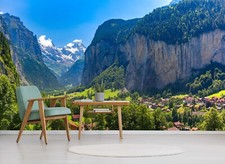 3D Towering Mountains G5100 Wallpaper Wall Murals Removable Self-adhesive Erin