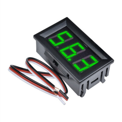 DC 0-100V LED Digital Display Blue/Red/Green Voltmeter LED Voltage Panel Meter