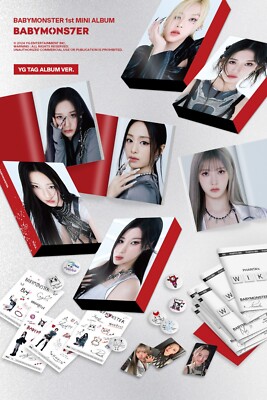 BABYMONSTER - 1st Mini Album BABYMONS7ER YG TAG ALBUM version | eBay