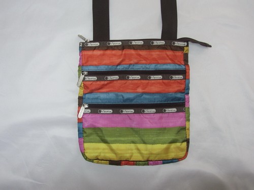 vintage y2k lesportsac crossbody nylon bag rainbow - Picture 2 of 8