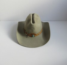 Resistol Western 3X Beaver Cheyenne Silver Belly Extra Long Oval Hat Size 6 7/8