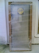 NEW: Nice Tan-color Wood Home PICTURE WINDOW w/ Aluminum Cladding 34" x 71" 