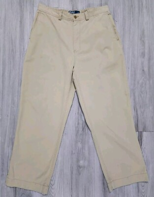 VTG Polo Ralph Lauren RL67 Pants 33x30 Beige Khaki Military Chinos 