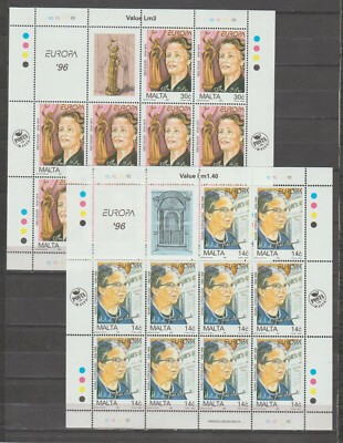 s39795 MALTA 1996 MNH ** EUROPA CEPT MSx2