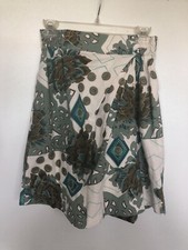 Vintage Jennifer Reed skort shorts floral print linen blend small