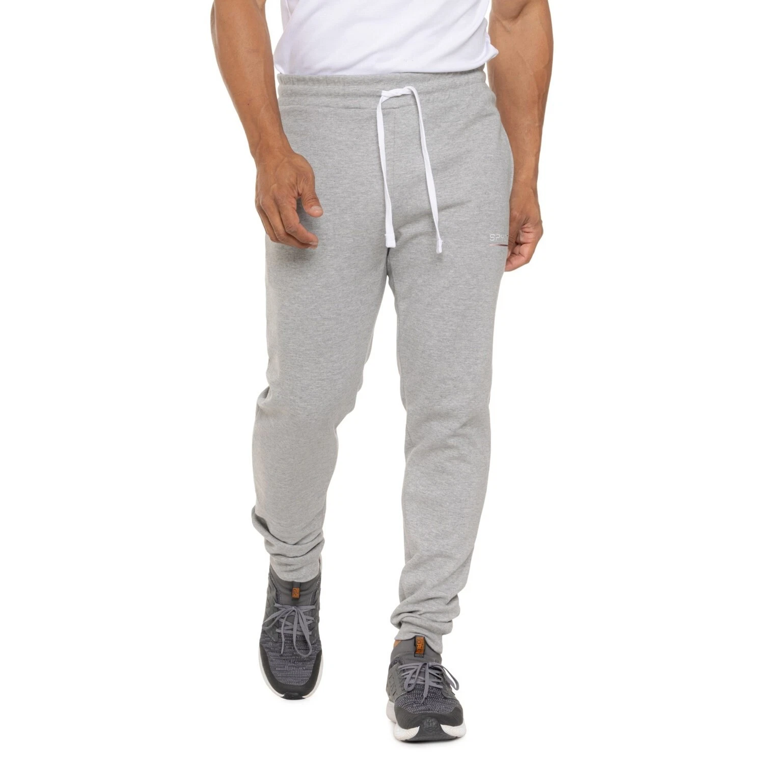 SPYDER Gray Cotton Knit Fleece Pockets Sweatpants JOGGERS PANTS Mens LARGE NEW