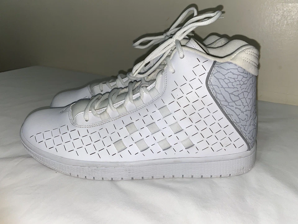 Air Jordan Illusion Basketball Shoes 2014 705141-101 White Wolf Grey Men’s 11.5 - Image 2 of 4