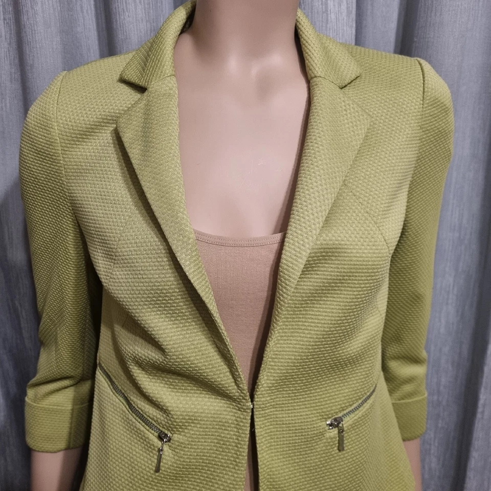 Principles By Ben De Lisi Womens Jacket Petite Size 8 AU Green Blazer - Image 4 of 4