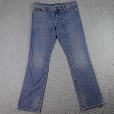 Lauren Ralph Lauren Jeans Womens 12 Blue Denim Light Wash Modern Straight Pants