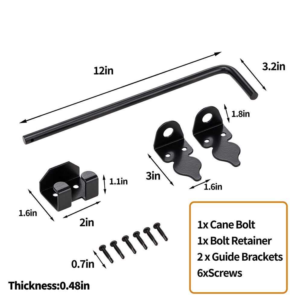 Bolt Retainer Wood Fence Hardware Heavy Duty Heavy Duty Cane Bolt Note eBay